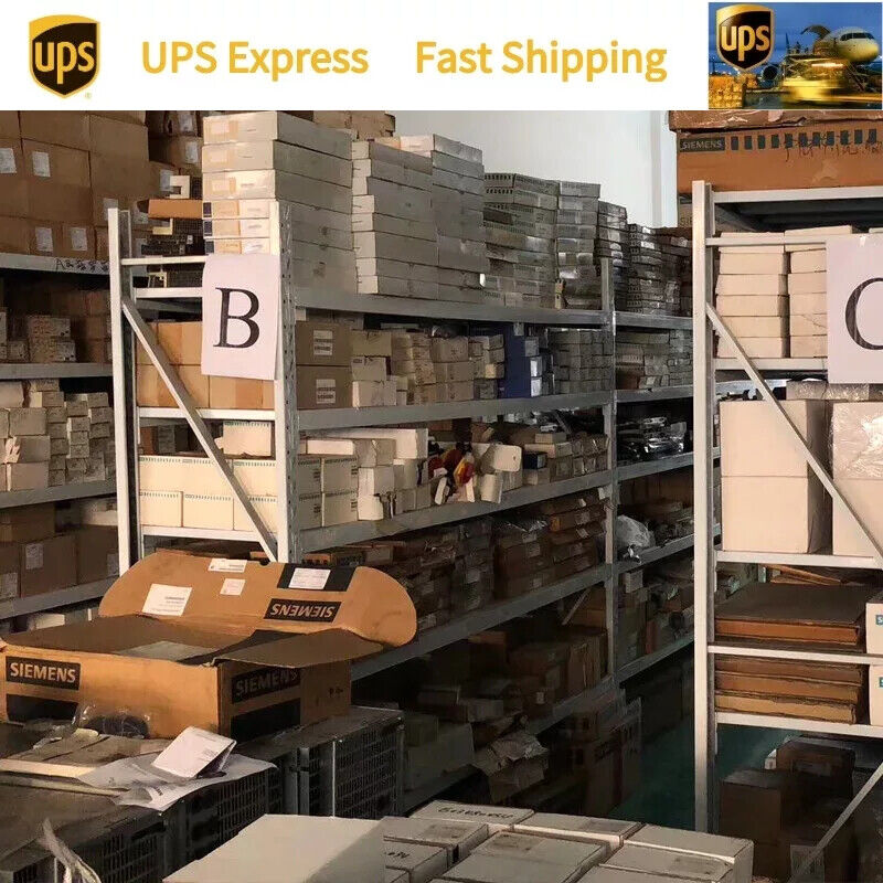 Warehouse stock of ABB ACS510 Inverter parts with UPS Express fast shipping service, industrial automation equipment.