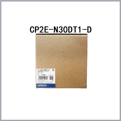 Omron CP2E-N30DT1-D Programmable Controller module in box. Industrial automation PLC component.