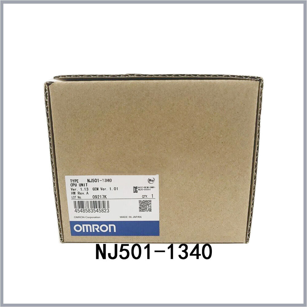 Omron NJ501-1340 CPU Controller Unit in box, new in box, industrial automation parts.