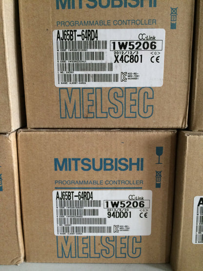 Mitsubishi AJ65BT-64RD4 programmable controller box, MELSEC brand, new in box.