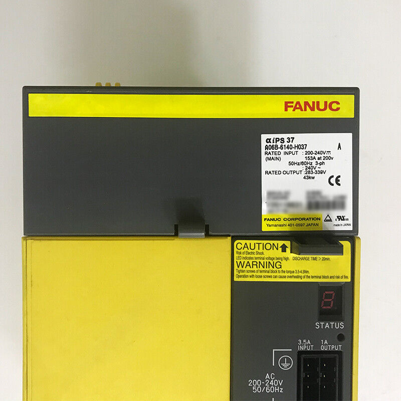 FANUC A06B-6140-H037 Servo Drive, new, 200-240V input, 283-339V output. Industrial automation part.