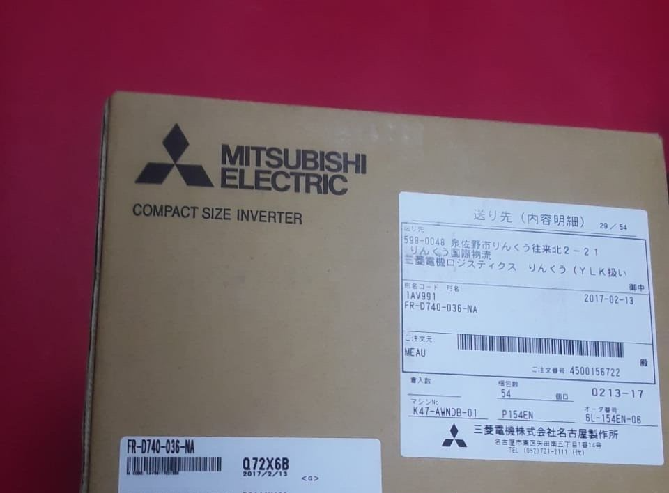 Mitsubishi FR-D740-036-NA Compact Size Inverter, Industrial Automation Equipment