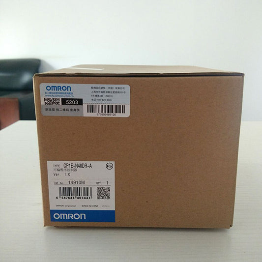 Omron CP1E-N40DR-A Programmable Controller box, new, fast shipping. Featuring product details.