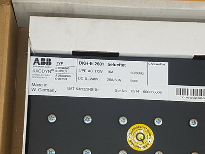 PLC | ABB | AXODYN DKH-E 2601 SERVO DRIVE DKH-E2601
