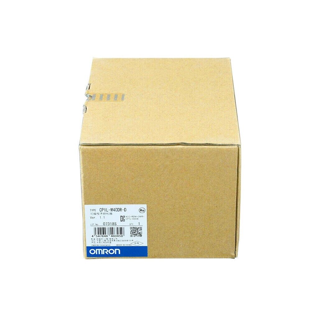 Omron CP1L-M40DR-D PLC in a cardboard box, new in box, industrial automation part, expedited shipping