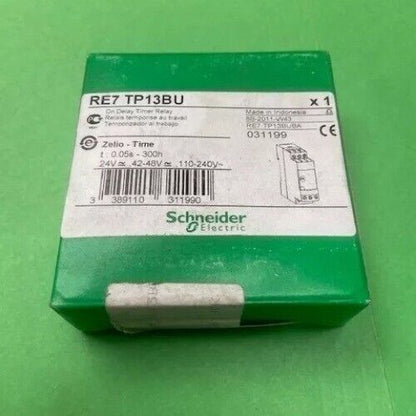 Schneider Electric RE7TP13BU time relay in box, industrial automation component