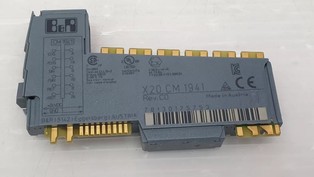 B&R X20CM1941 Motion Controller Module. Industrial automation PLC module, brand new, Made in Austria.
