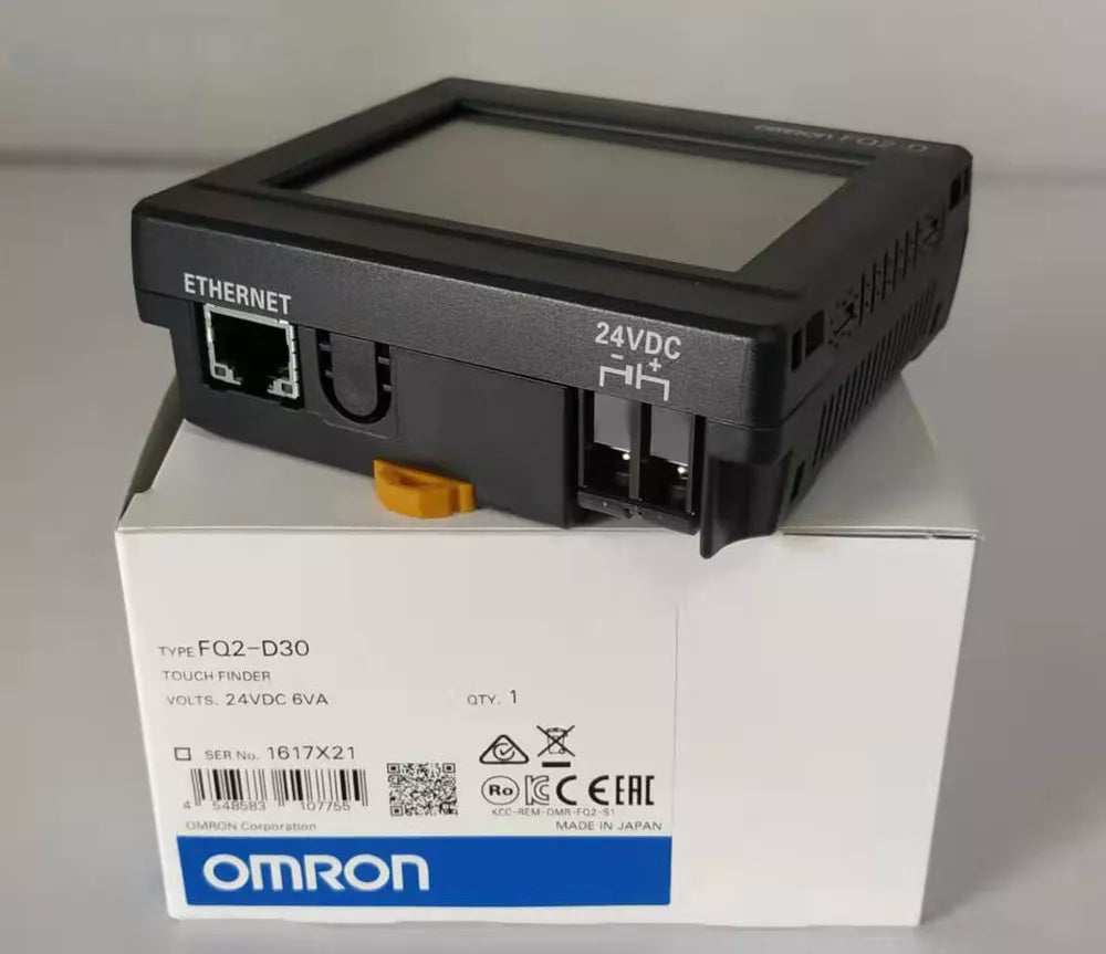 Omron FQ2-D30 Vision Sensor, Ethernet port and 24VDC power input, industrial automation equipment, new in box, Omron FQ2D30