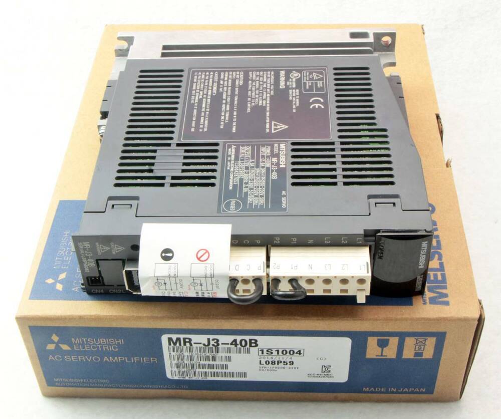 Mitsubishi MR-J3-40B AC Servo Amplifier in Box. Made in Japan. Industrial Automation Equipment.