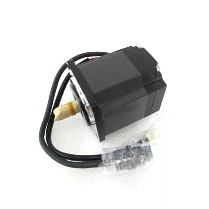 Mitsubishi HC-UFS43 servo motor, black industrial automation part with cables, fast shipping.