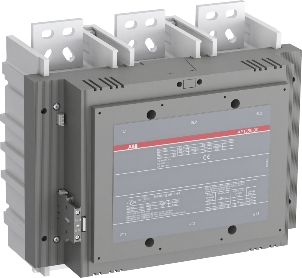 ABB AF1350-30-11 Contactor - Gray and White Industrial Automation Component