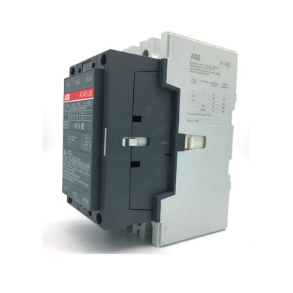 ABB A145-30 Contactor Module, industrial automation component with product label details.