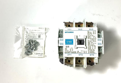Mitsubishi S-N65 Magnetic Contactor, Industrial Automation Part, AC200V, with screws.