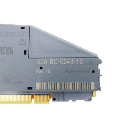 B&R X20 BC 0043-10 Remote I/O Bus Controller Rev. H0 industrial automation module, gray, new part.