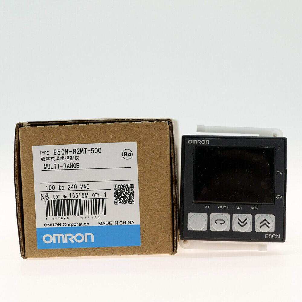 Omron E5CN-R2MT-500 Temperature Controller, 100-240VAC, new in box, industrial automation part