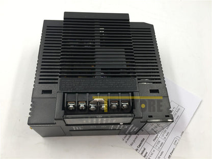 FANUC IC693PWR321Z Power Supply, black enclosure with terminal connectors, industrial automation component.