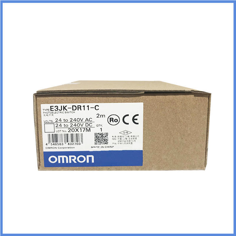 Omron E3JK-DR11-C Photoelectric Switch in box. 24-240V AC/DC sensor, new product.