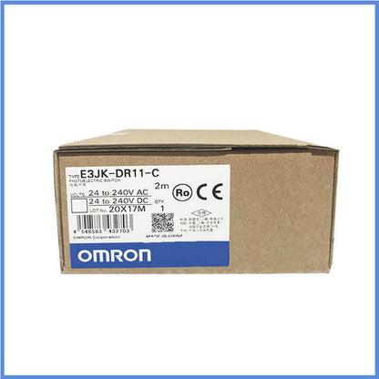 Omron E3JK-DR11-C Photoelectric Switch in box. 24-240V AC/DC sensor, new product.