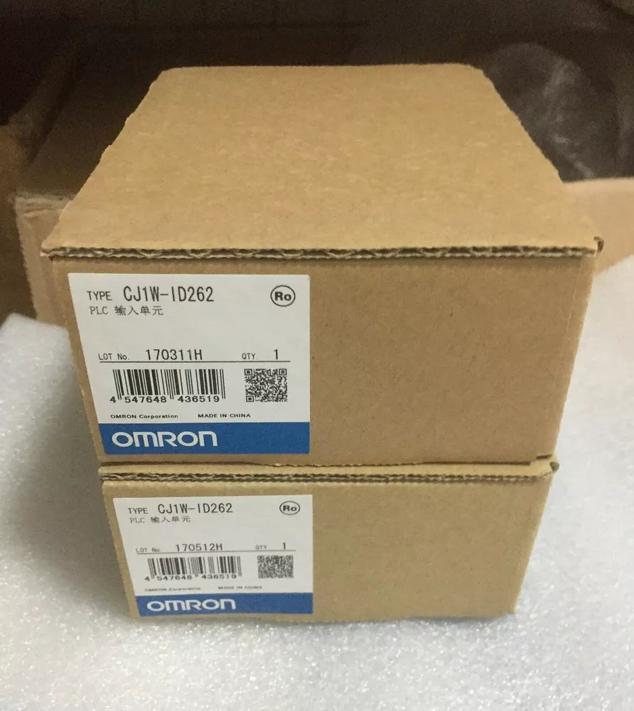 Omron CJ1W-ID262 PLC in box, new stock. Industrial automation equipment. Fast shipping available.