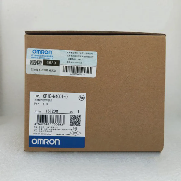 Omron CP1E-N40DT-D PLC Module in Box, New Condition