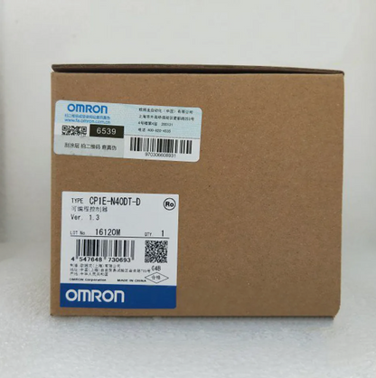 Omron CP1E-N40DT-D PLC Module in Box, New Condition