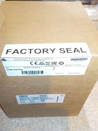 1P New Factory Sealed AB 1756-PB75R SER A ControlLogix DC Redundant Power Supply