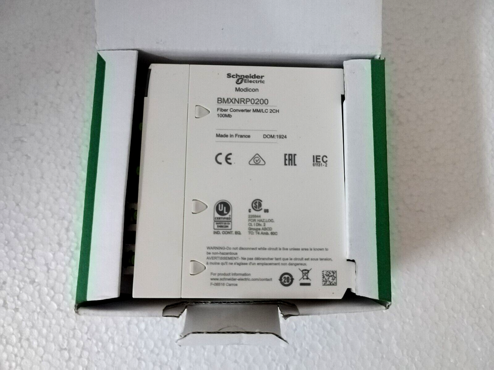 Schneider BMXNRP0200 Fiber Converter MM/LC 2CH 100Mb