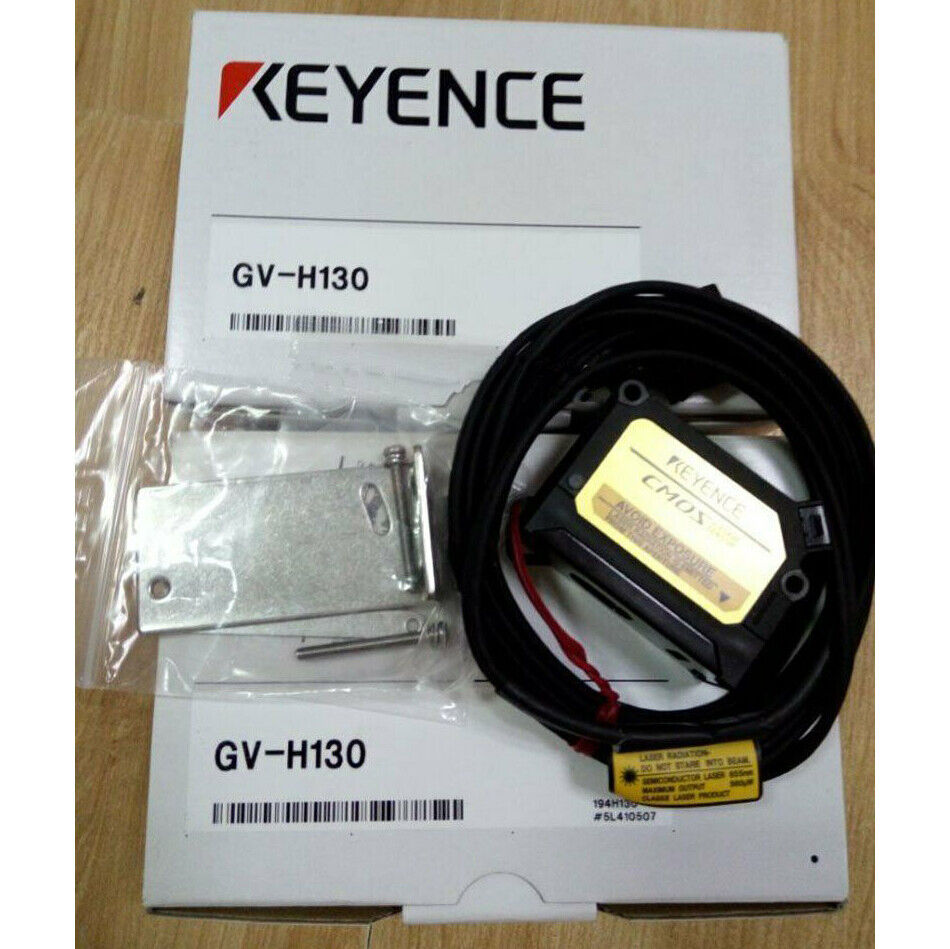 Keyence GV-H130 Laser Sensor in box, new industrial automation part.