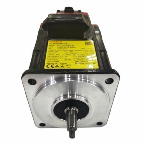 FANUC A06B-2212-B605 servo motor, new industrial automation part, with label information.