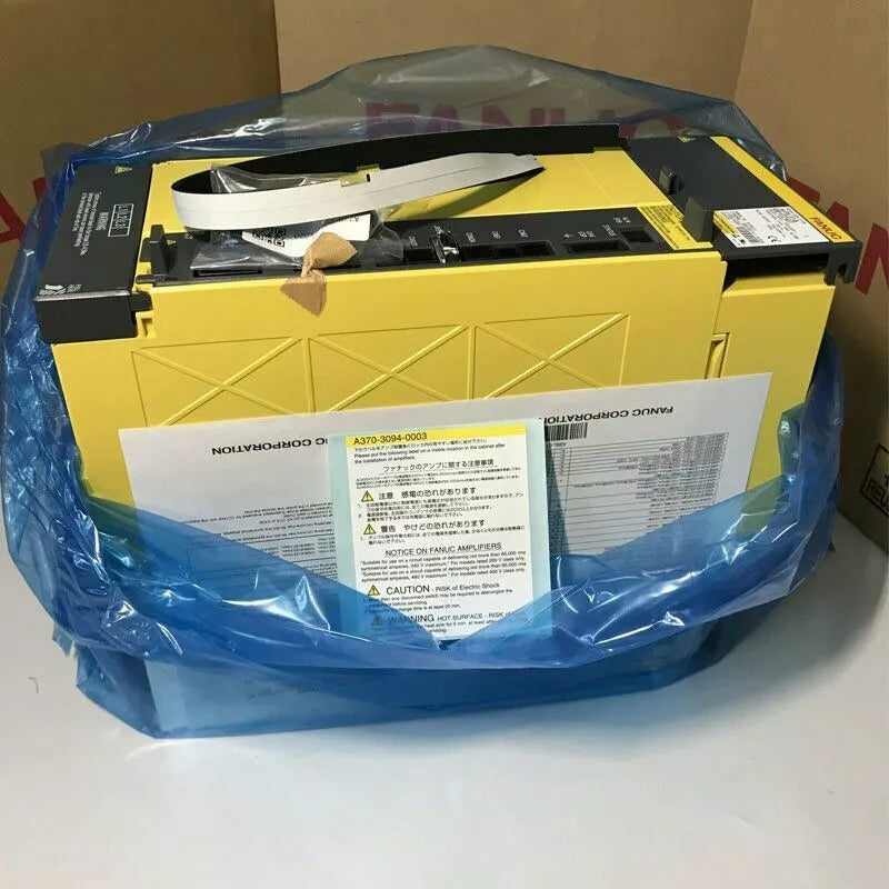 FANUC A06B-6202-H037 servo drive, new in box. Industrial automation part with documentation.