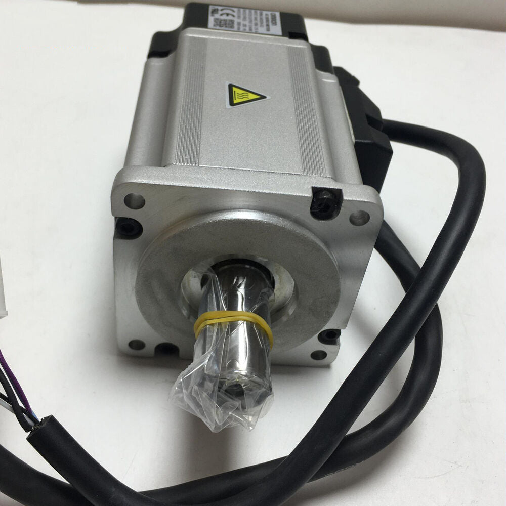Omron R88M-G40030H-S2 servo motor. New industrial automation component. Silver metal housing with black cable and connector.