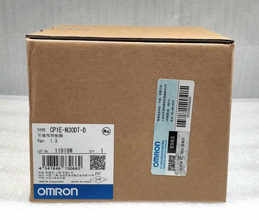 Omron CP1E-N30DT-D Programmable Controller box, new product, PLC module packaging, fast shipping