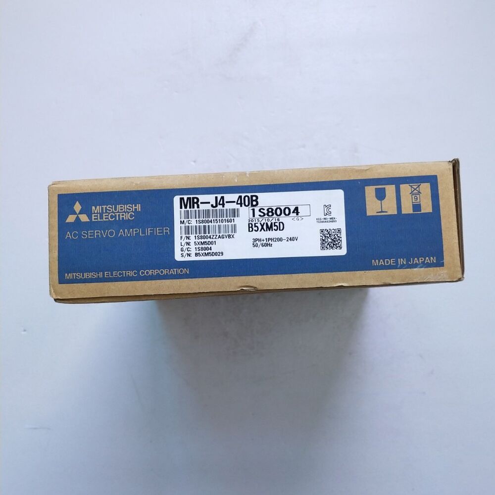 Mitsubishi MR-J4-40B AC Servo Amplifier box, new in box, made in Japan. Expedited shipping MRJ440B.