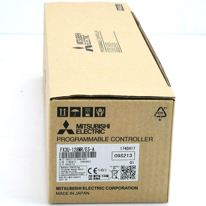 Mitsubishi FX3U-128MR/ES-A Programmable Controller PLC, new in box. Part number 09S213.