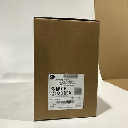 Allen-Bradley PowerFlex 523 AC Drive in original packaging, CAT 25A-D030N104, new sealed