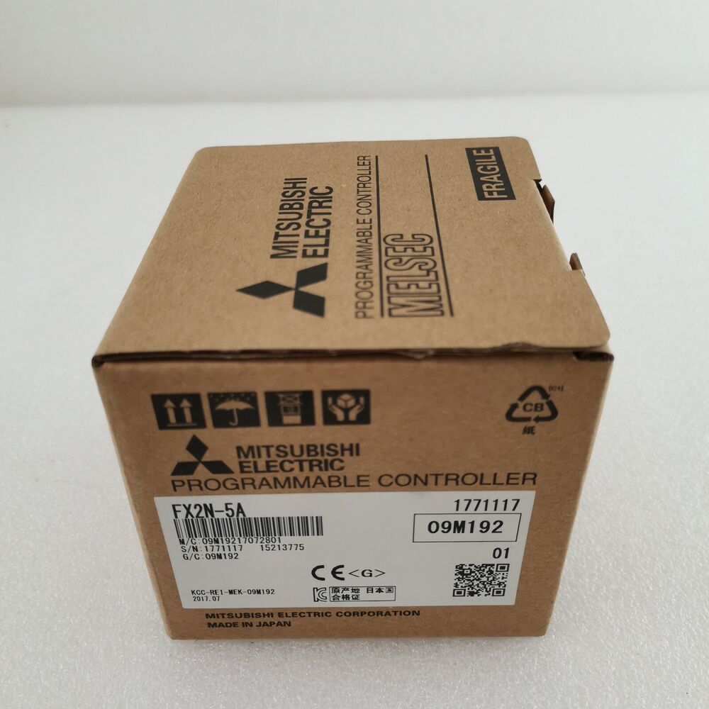 Mitsubishi FX2N-5A PLC Module in original packaging, new in box.