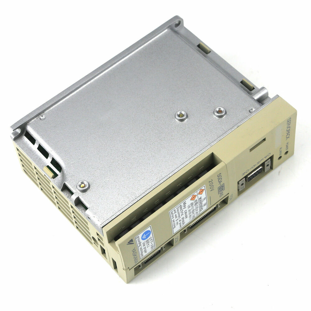 YASKAWA SGDA-01AS SERVOPACK Servo Drive, beige and silver industrial automation part, 200V.