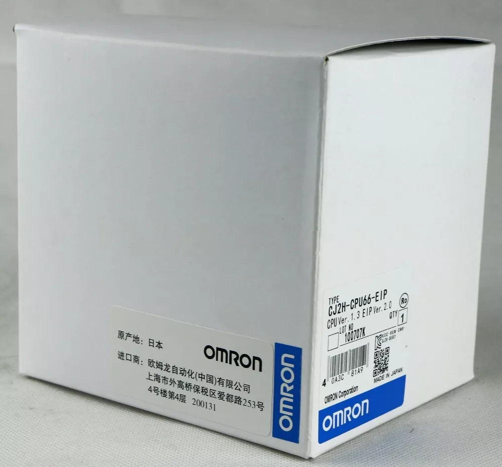 Omron CJ2H-CPU66-EIP PLC Module Box - New, Made in Japan