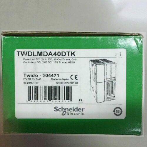 Schneider Electric TWDLMDA40DTK PLC module, new in box, industrial automation part.