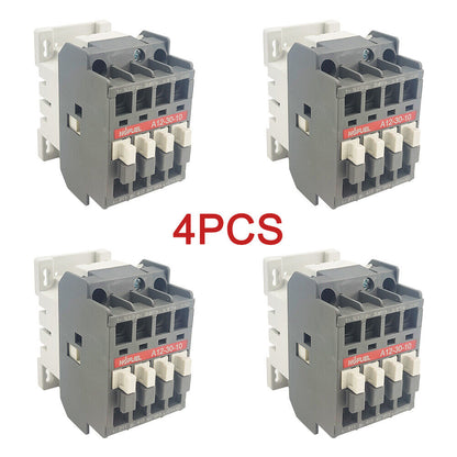 4PCS A12-30-10 contactors, grey and white, for PLC automation.