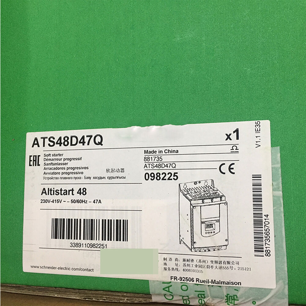 Schneider Electric ATS48D47Q Soft Starter - Industrial Automation Component