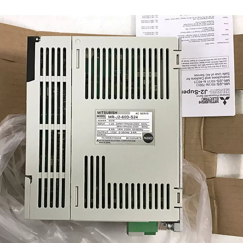 Mitsubishi MR-J2-60D-S24 AC Servo Drive, New, for industrial automation, fast shipping