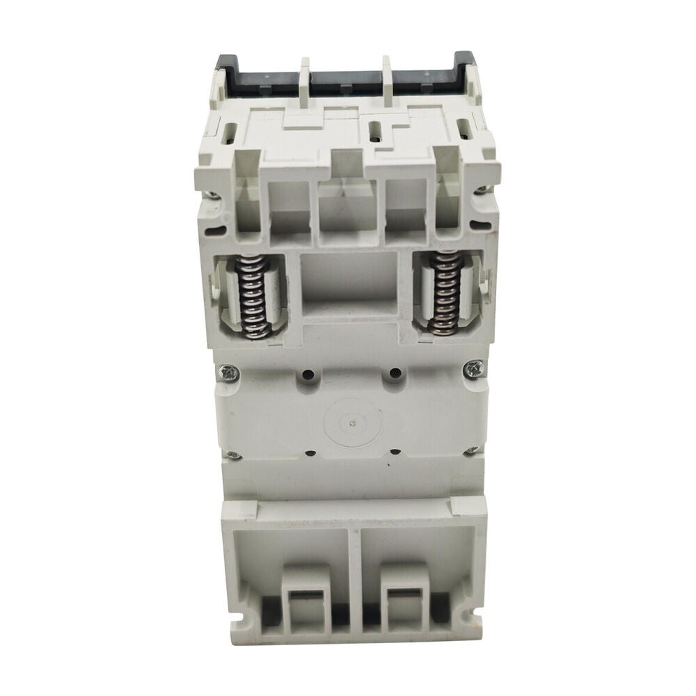 ABB MS132-0.4 manual motor starter, white plastic housing, internal springs, and motor circuit breaker terminals