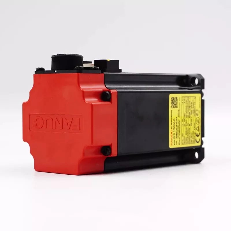 FANUC A06B-2116-B203 Servo Motor, red casing, industrial automation part