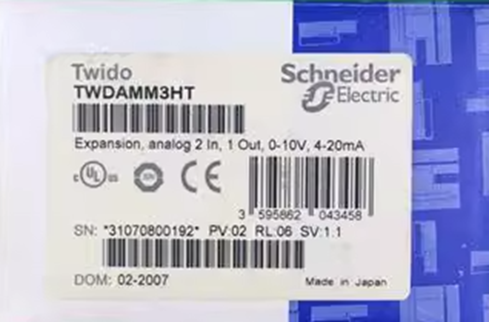 NEW Schneider TWDAMM3HT Expansion Module Input/Output 2IN / 1OUT 24VDC PLC 1PC