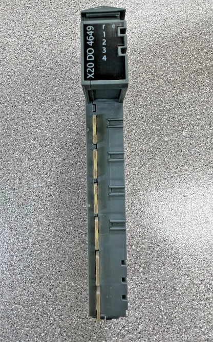 B&R X20 DO 4649 output module, industrial automation component. Featuring output ports 1, 2, 3, and 4.