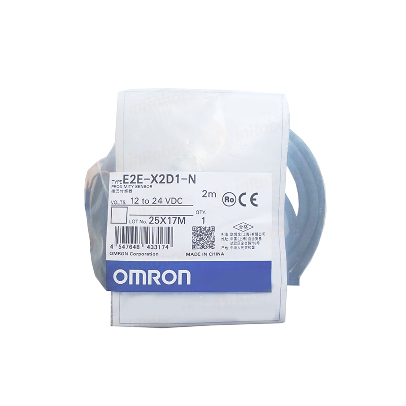 Omron E2E-X2D1-N Proximity Sensor, 12-24 VDC, New in Box, Industrial Automation Part