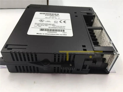 FANUC IC693MDL940J Output Relay Module, industrial automation, black, GE, product label visible