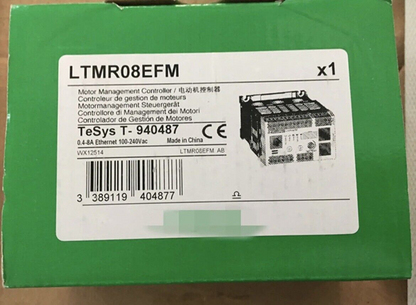 Schneider LTMR08EFM Motor Management Controller product box, industrial automation part