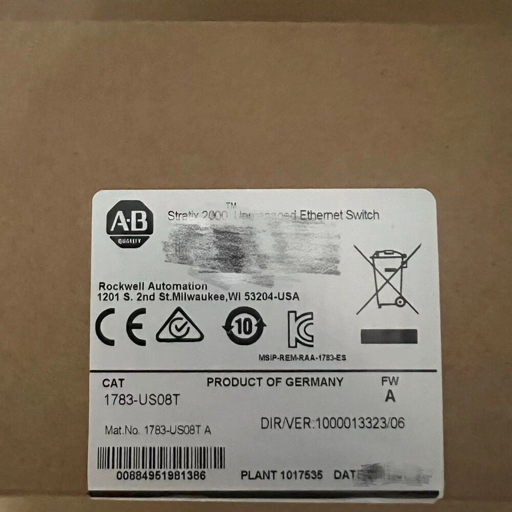 1 PCS New Sealed AB 1783-US08T /A Stratix 2000 Switch Unmanaged 8 Copper P In US